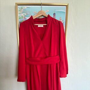 Red Midi Dress from Bash Paris
